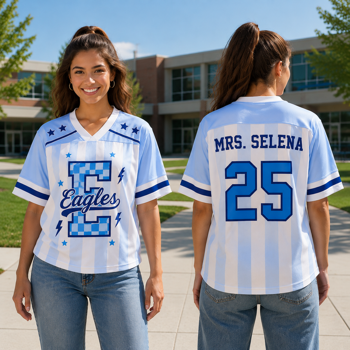 Custom Mascot  Game Day Mesh Jersey