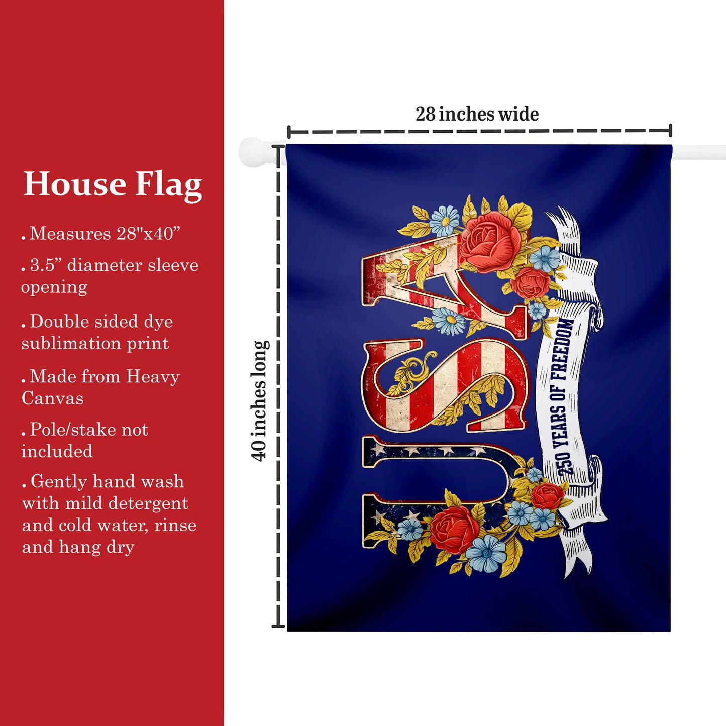 American Patriotic Flag, 250 Years