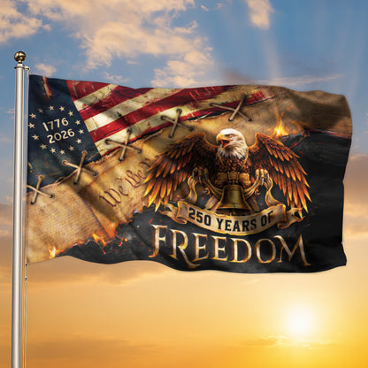 America 250 Freedom Eagle Flag, Patriotic 1776 2026 We The People Outdoor Flag