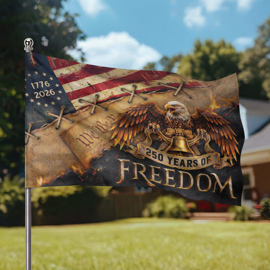 America 250 Freedom Eagle Flag, Patriotic 1776 2026 We The People Outdoor Flag