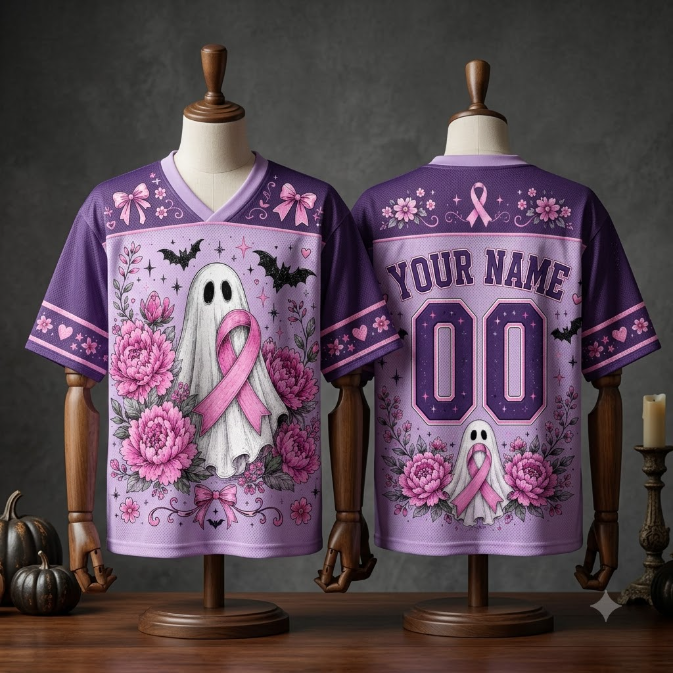 Custom Halloween  Purple Mesh Jersey
