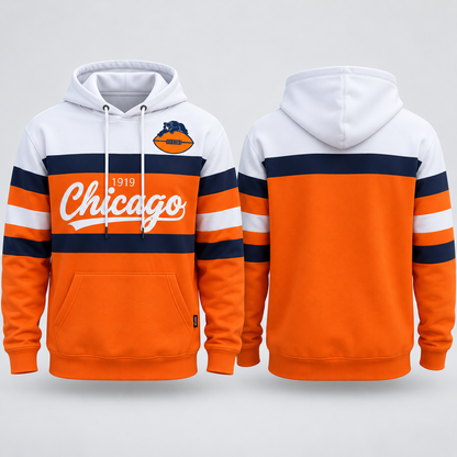 Unisex Football Retro City Letter Hoodie All Team Color
