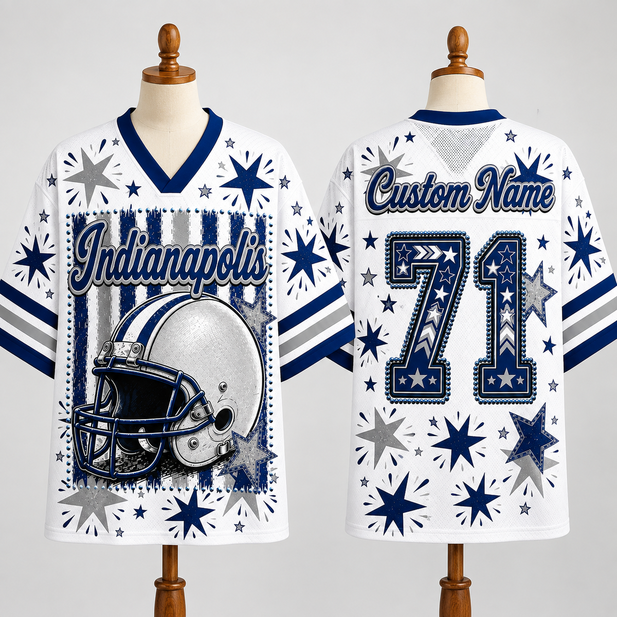 Indianapolis Football Mesh Jersey Team Spirit - Game Day Sport Jersey