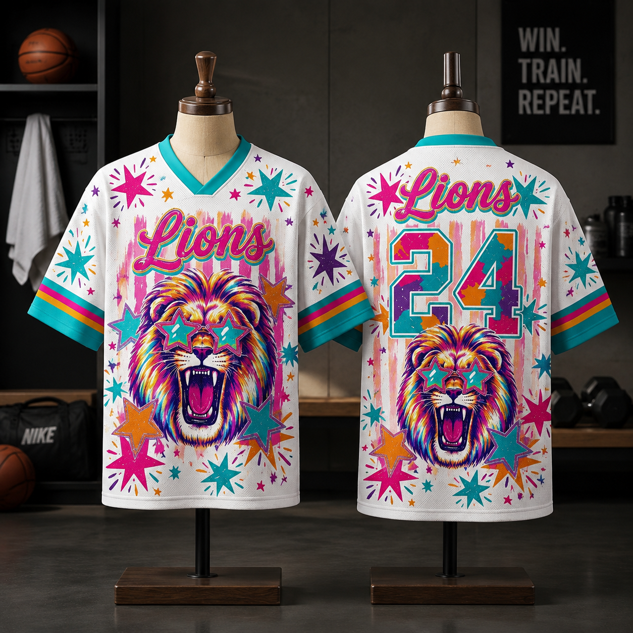 Custom Mascot Team Spirit Game Day Mesh Jersey