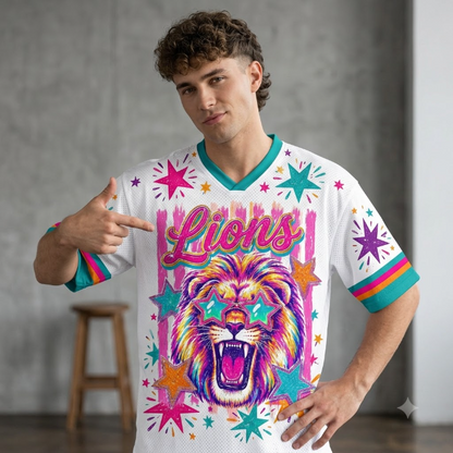 Custom Mascot Team Spirit Game Day Mesh Jersey
