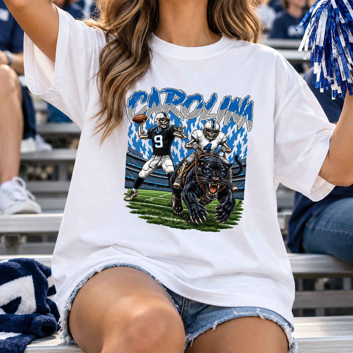 Football Graphic T Shirt - Vintage American Football Fan Shirt