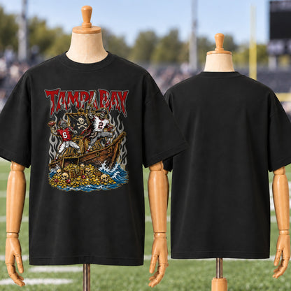 Tampa Bay Football Graphic T Shirt - Vintage American Football Fan Shirt