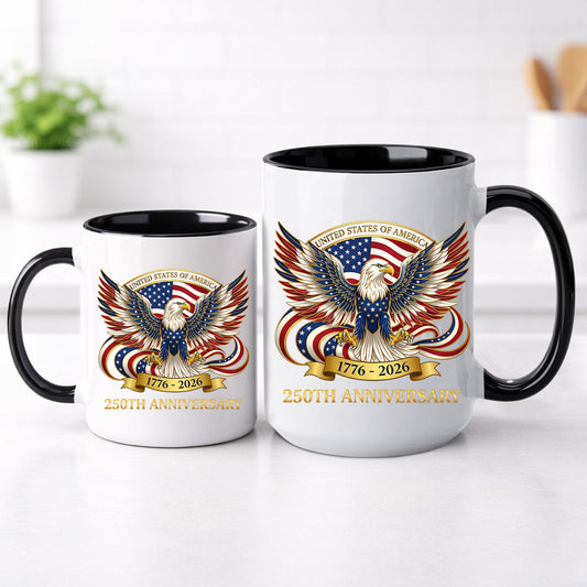 United States of America 250th Anniversary Eagle Crest Coffee Mug