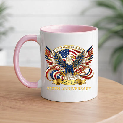 United States of America 250th Anniversary Eagle Crest Coffee Mug