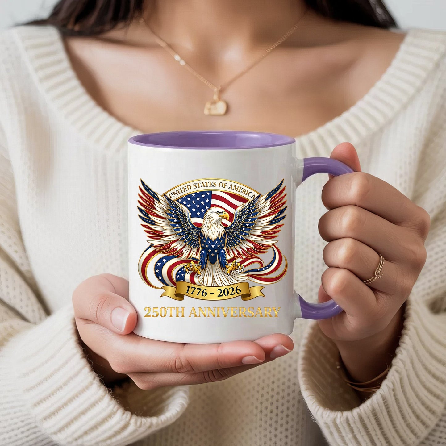 United States of America 250th Anniversary Eagle Crest Coffee Mug
