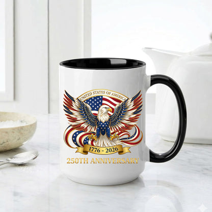 United States of America 250th Anniversary Eagle Crest Coffee Mug