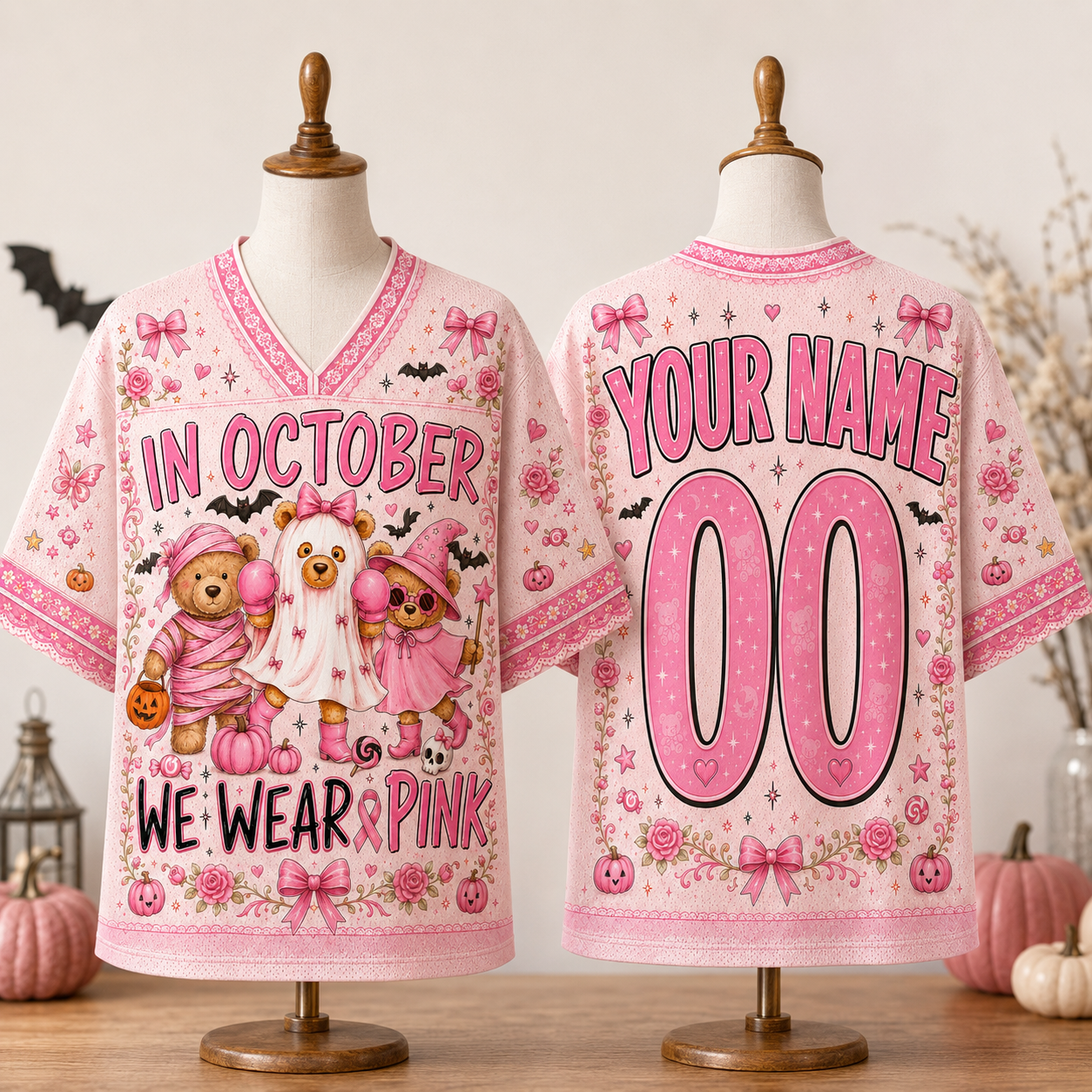Custom Halloween October  Mesh Jersey