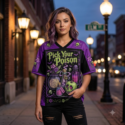 Custom Halloween Poison Mesh Jersey