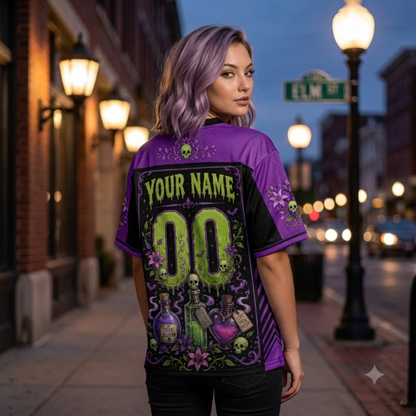 Custom Halloween Poison Mesh Jersey