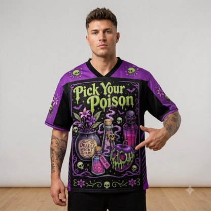 Custom Halloween Poison Mesh Jersey