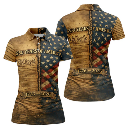We The People 250 Years Of America 1776-2026 Polo