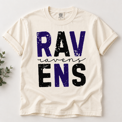 Vintage Football Team Spirit Comfort Colors T-Shirt, Game Day Fan Tee, Classic Stadium Style Shirt