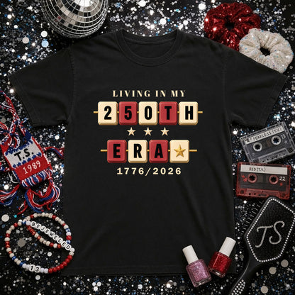 Living in my 250th ERA beaded, America Semiquincentennial Shirt