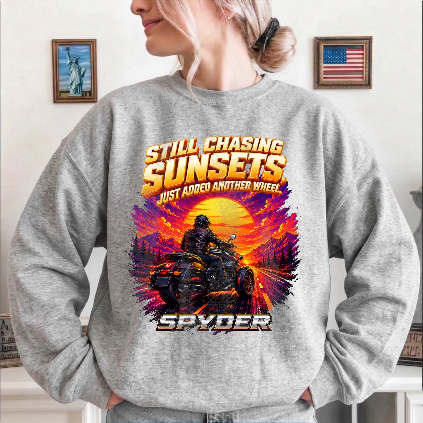 Still Chasing Sunsets Just Added Another Wheel Spyders T-shirt