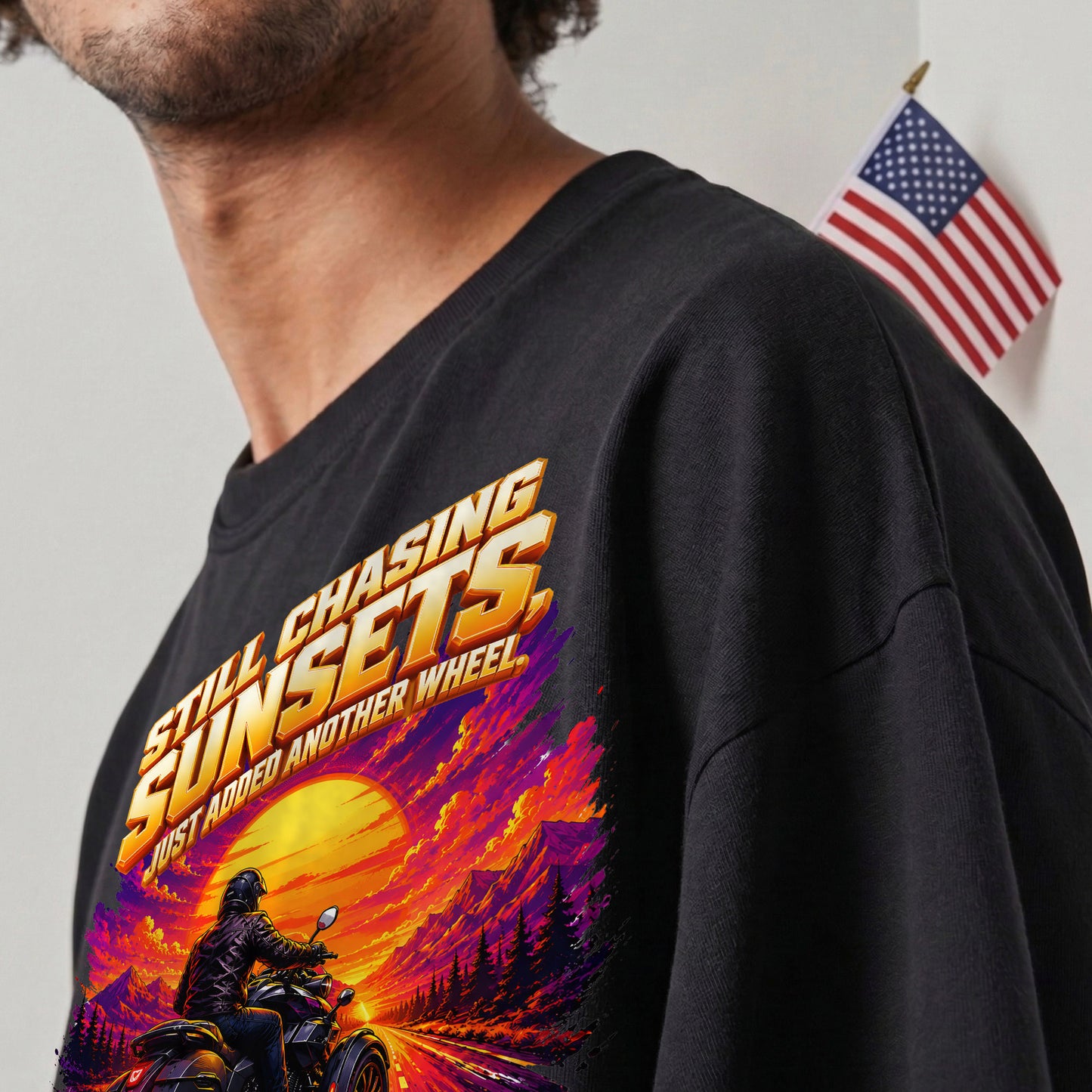 Still Chasing Sunsets Just Added Another Wheel Spyders T-shirt