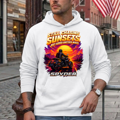 Still Chasing Sunsets Just Added Another Wheel Spyders T-shirt