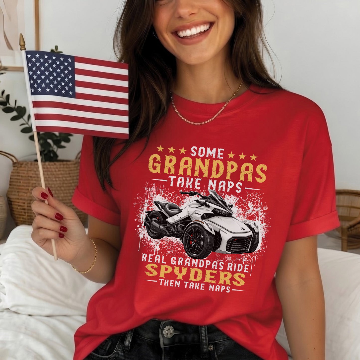 Real Grandpas Ride Spyders T-shirt