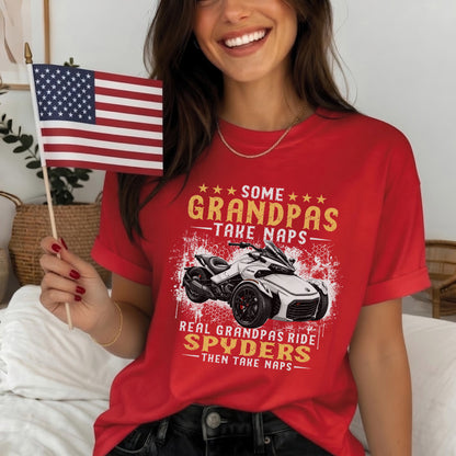 Real Grandpas Ride Spyders T-shirt