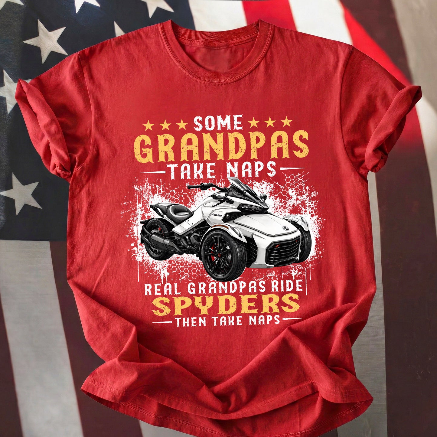 Real Grandpas Ride Spyders T-shirt