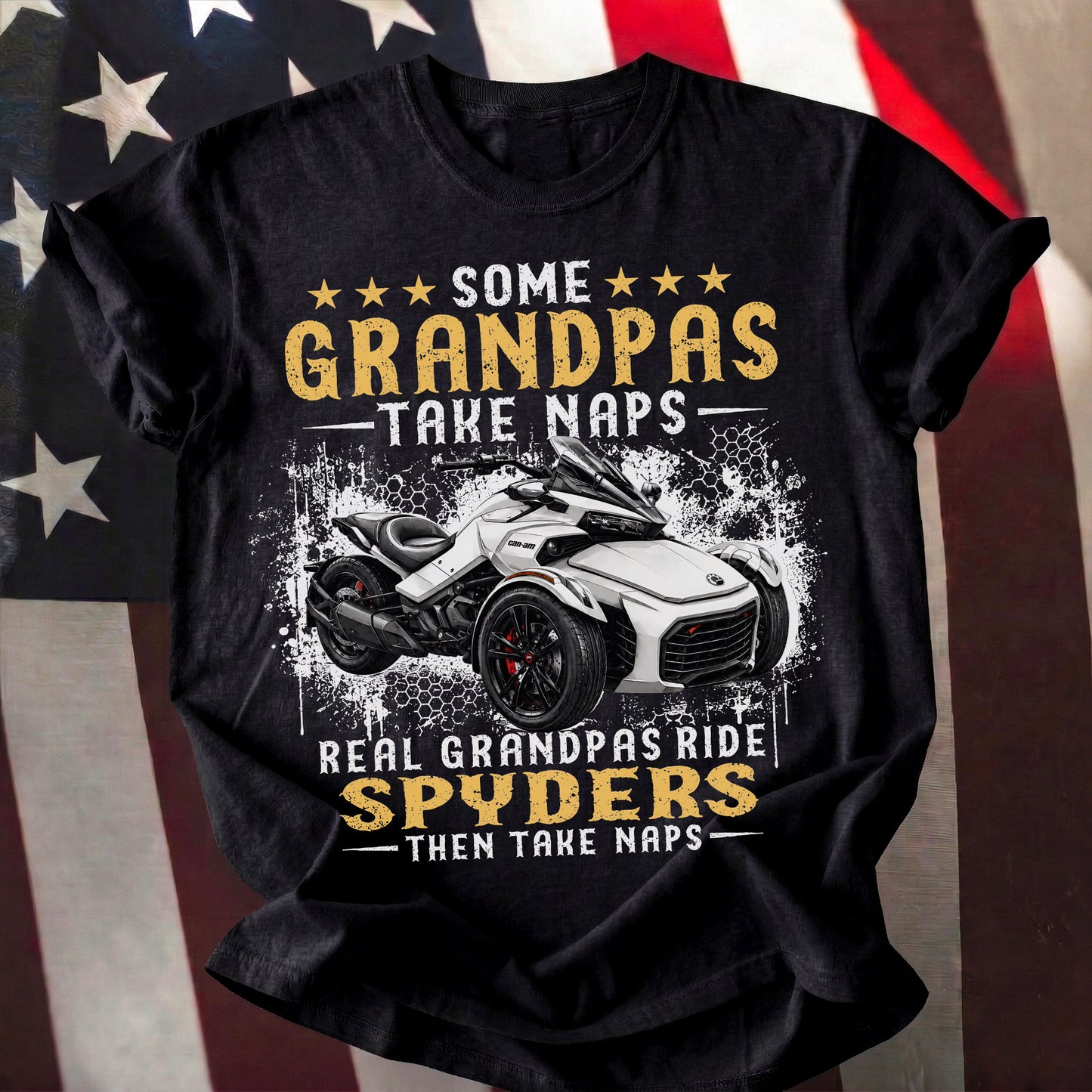 Real Grandpas Ride Spyders T-shirt