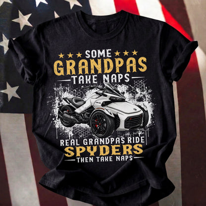 Real Grandpas Ride Spyders T-shirt