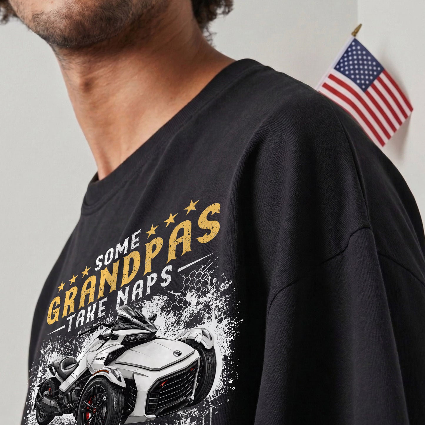 Real Grandpas Ride Spyders T-shirt