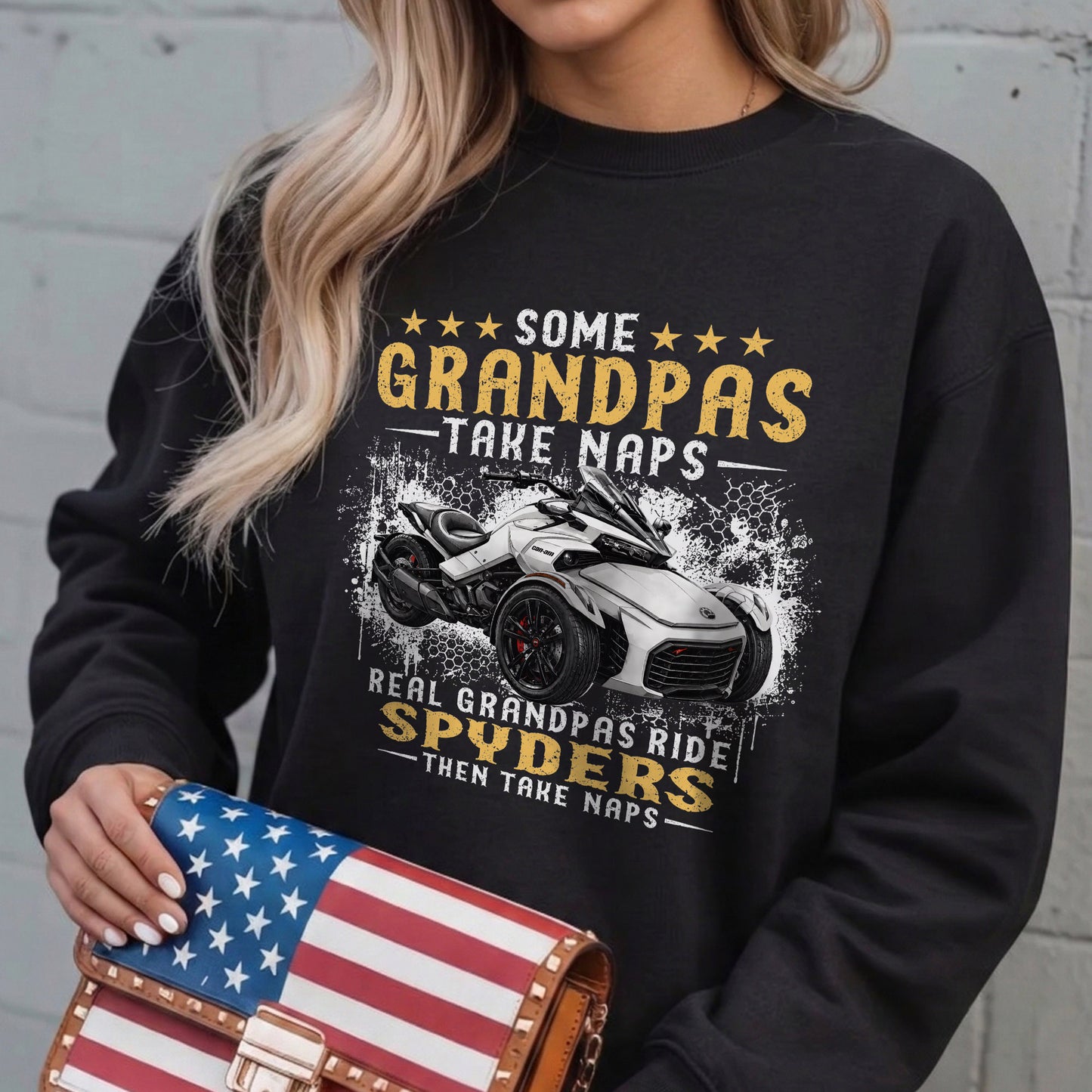 Real Grandpas Ride Spyders T-shirt
