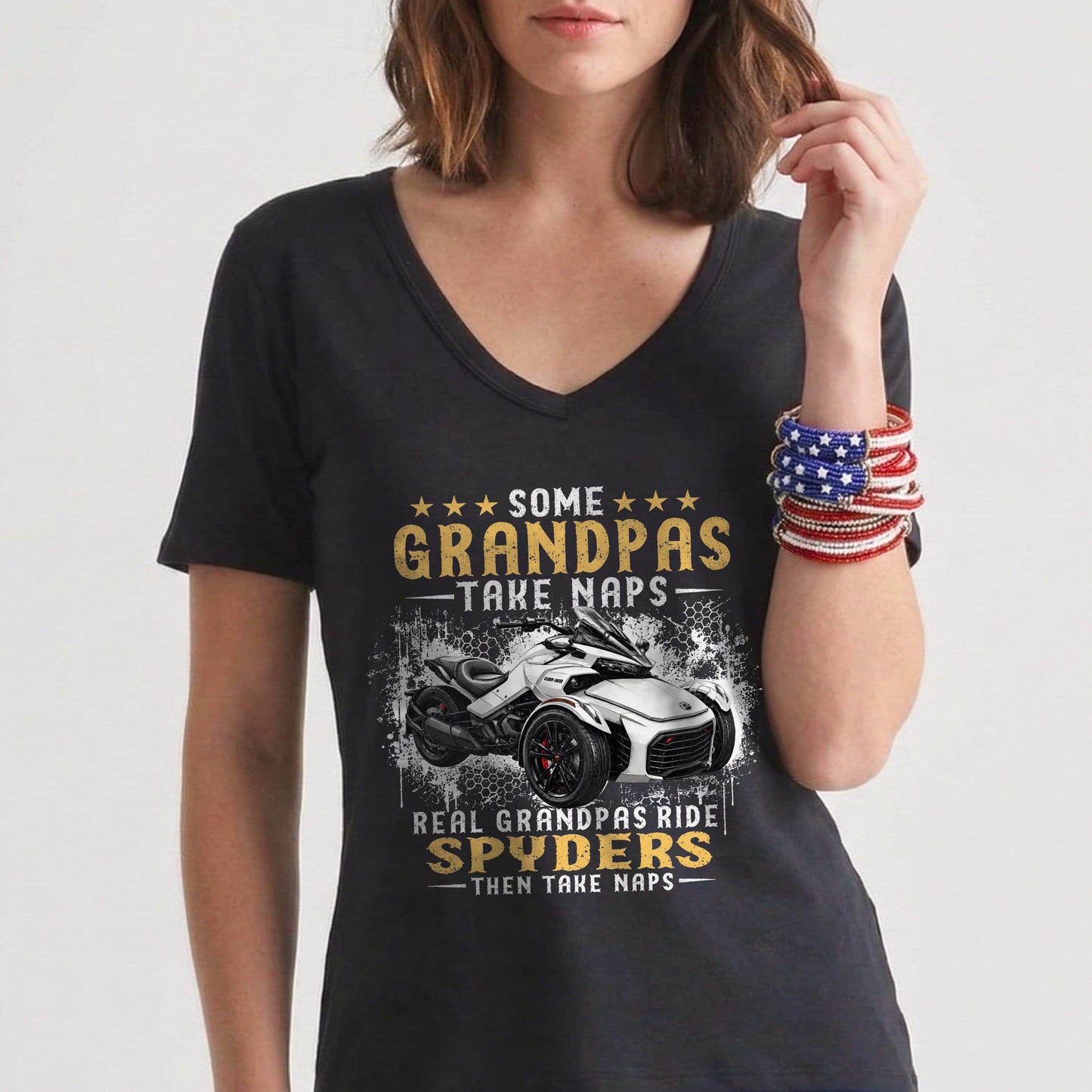 Real Grandpas Ride Spyders T-shirt