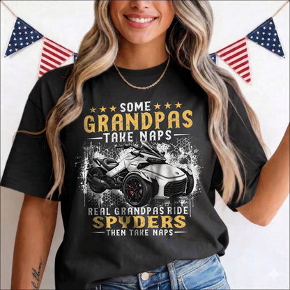 Real Grandpas Ride Spyders T-shirt