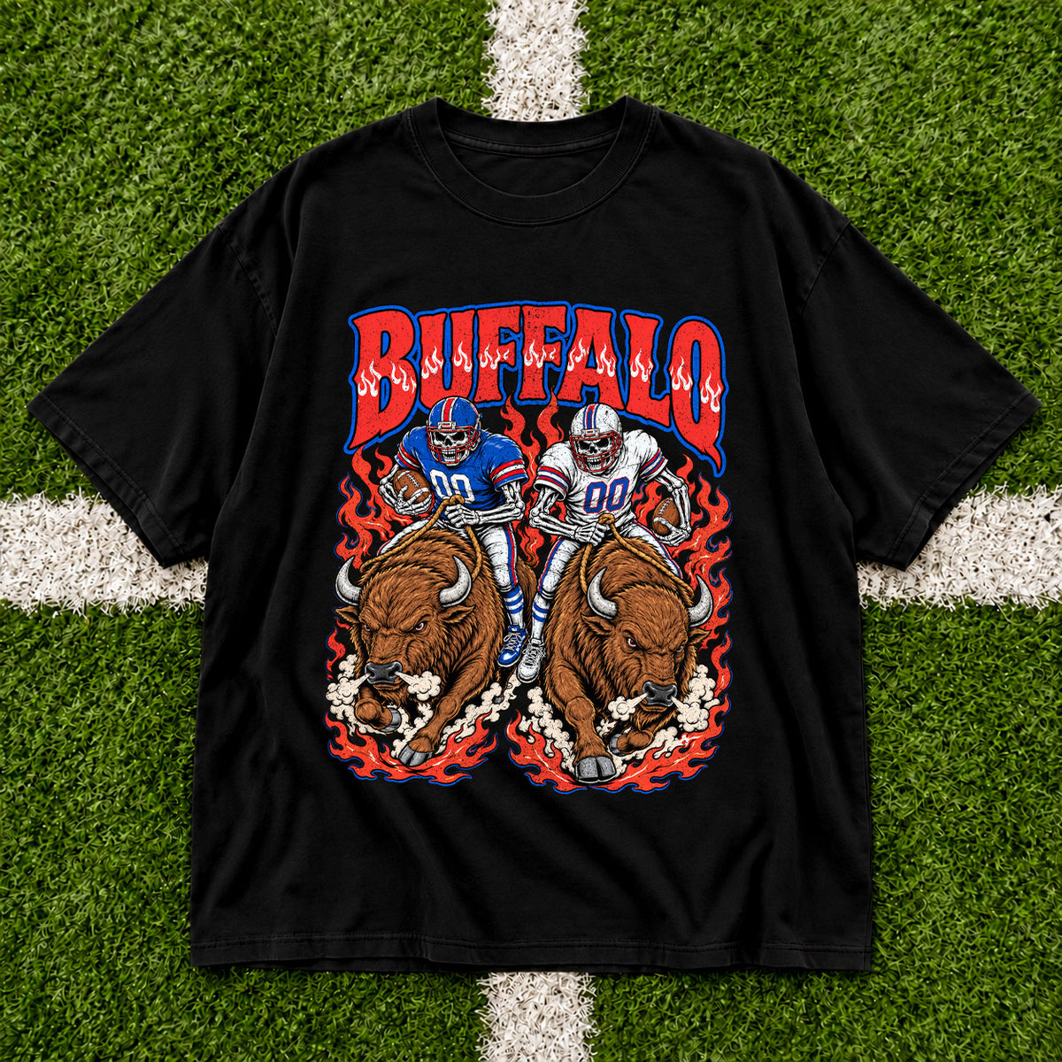 Buffalo  Football Graphic T Shirt - Vintage American Football Fan Shirt