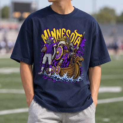 Minesota Football Graphic T Shirt - Vintage American Football Fan Shirt