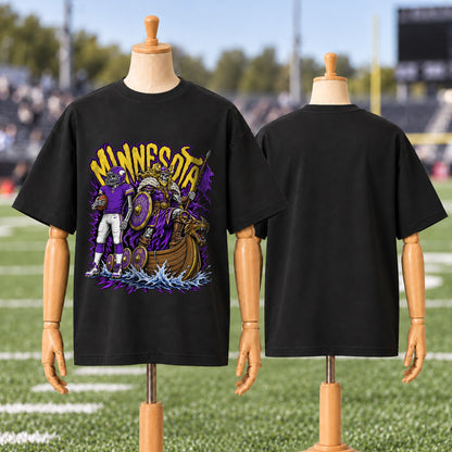 Minesota Football Graphic T Shirt - Vintage American Football Fan Shirt