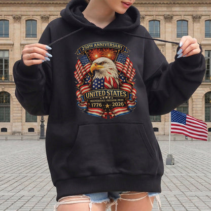 USA Independence 250th Anniversary 1776 2026 Patriotic Eagle