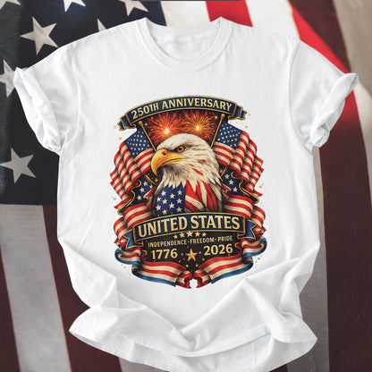 USA Independence 250th Anniversary 1776 2026 Patriotic Eagle
