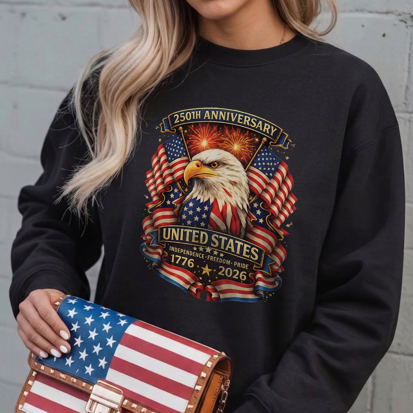 USA Independence 250th Anniversary 1776 2026 Patriotic Eagle