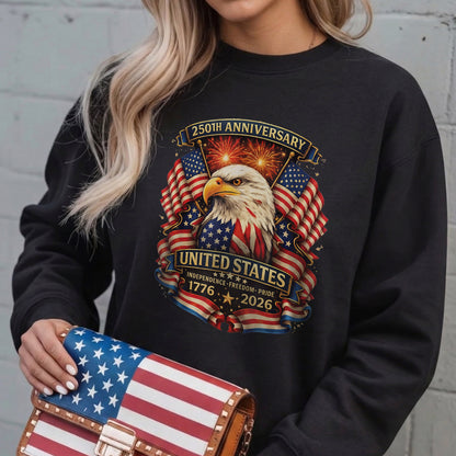 USA Independence 250th Anniversary 1776 2026 Patriotic Eagle