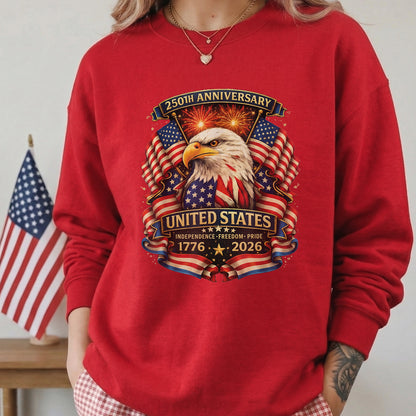 USA Independence 250th Anniversary 1776 2026 Patriotic Eagle