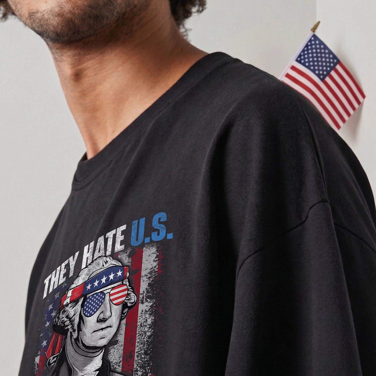 250th They Hate Us Cuz They Ain't Us USA American Flag