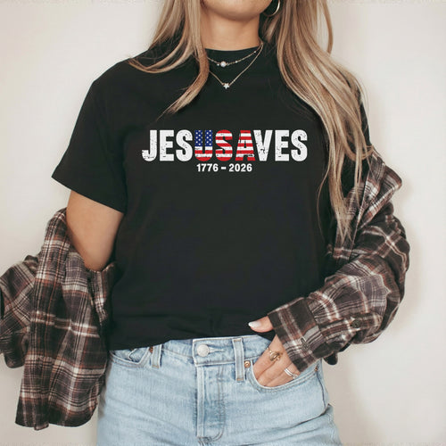 Jesus Save USA 250th Anniversary Shirt 1776–2026 – Patriotic American Unisex
