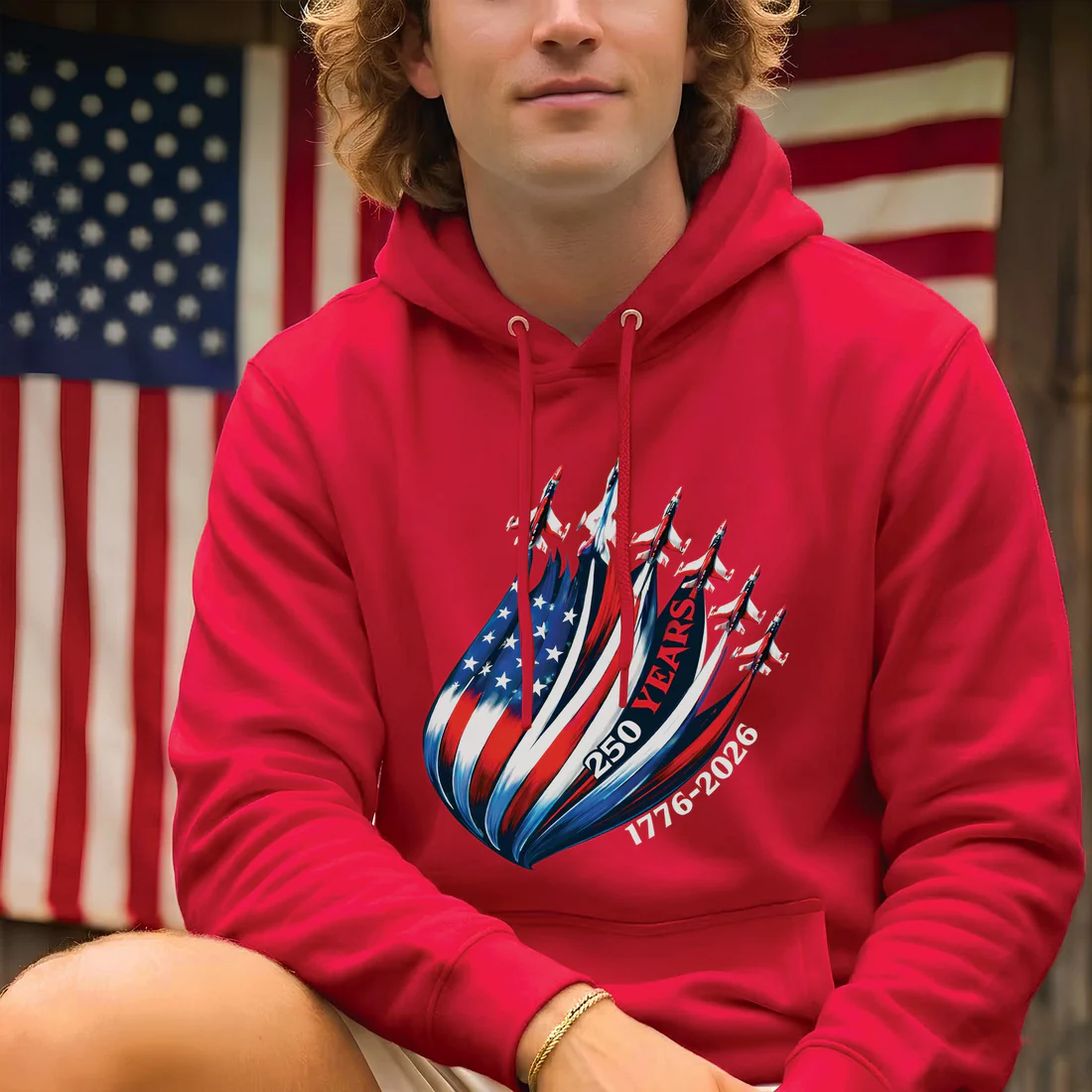 USA 250th Anniversary Shirt 1776–2026 – Patriotic American Flag Jet Unisex