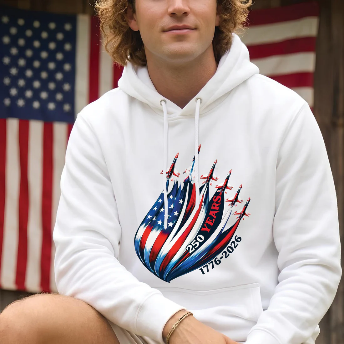 USA 250th Anniversary Shirt 1776–2026 – Patriotic American Flag Jet Unisex