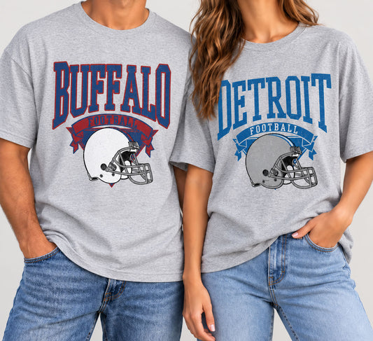 Classic Sport Gray Game Day Football Shirt - Casual Tee for Stadium & Game Fans