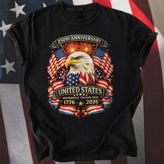 USA Independence 250th Anniversary 1776 2026 Patriotic Eagle