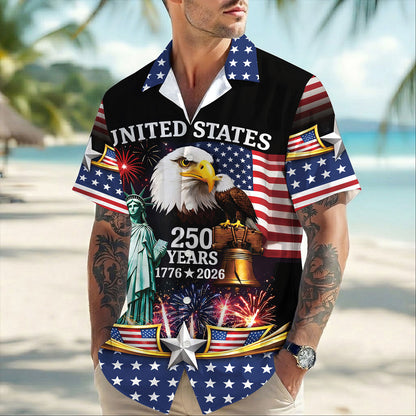 250th Anniversary Of USA Independence Day Holiday Hawaiian Shirt