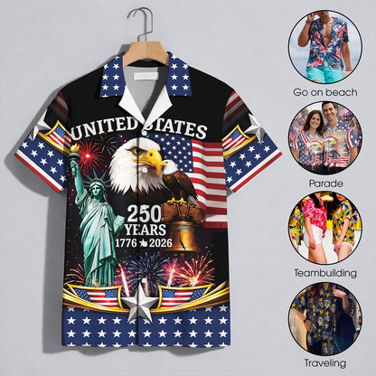 250th Anniversary Of USA Independence Day Holiday Hawaiian Shirt